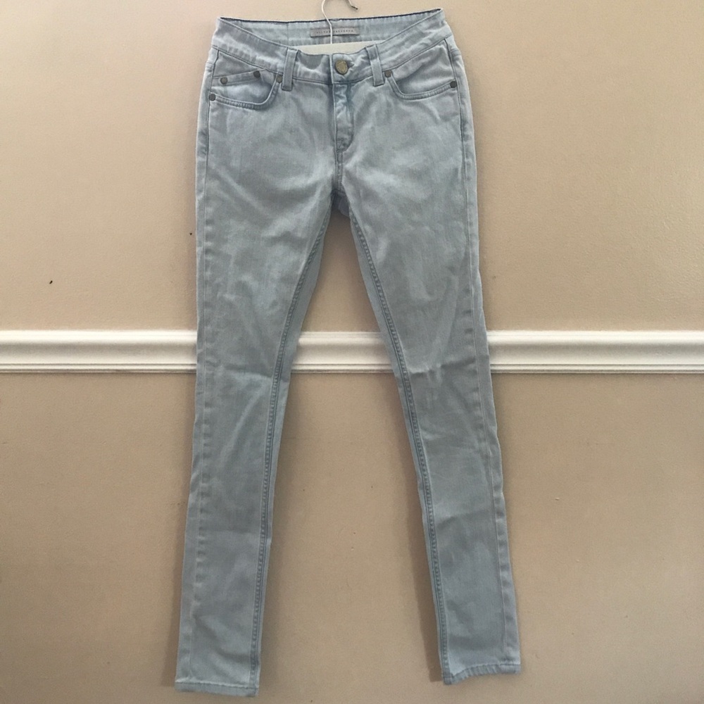 VICTORIA BECKHAM light blue cotton jeans